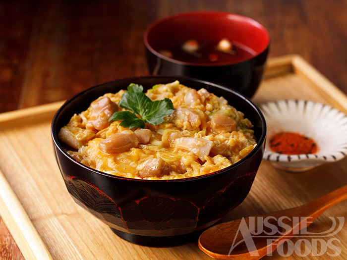 背景板の撮影例（親子丼）