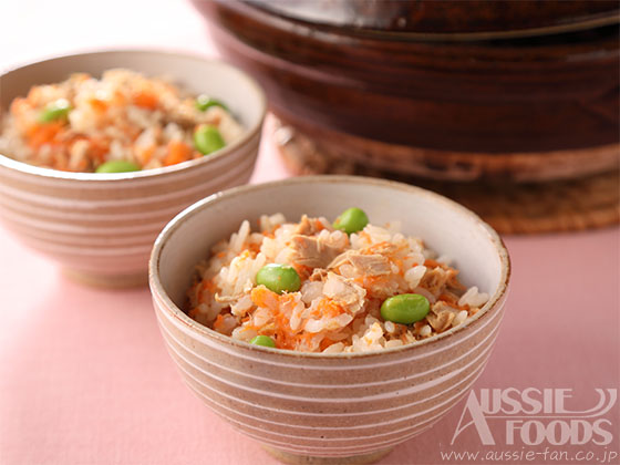 土鍋の炊き込みご飯_お茶碗盛り