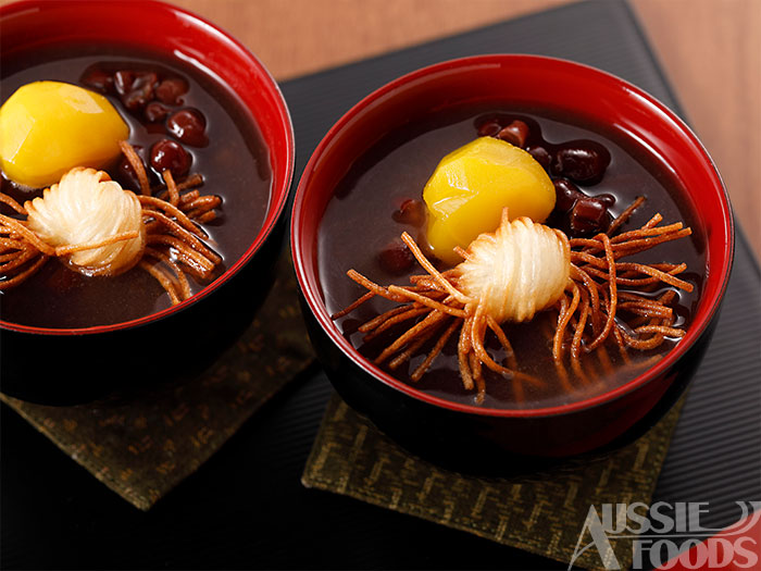 お汁粉そうめん