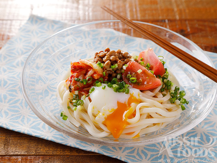 夏野菜レシピ「キムチうどん」