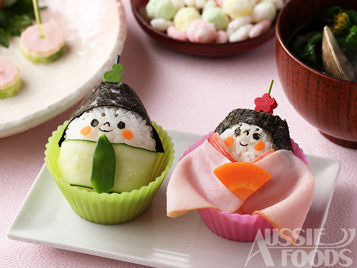 ひな祭り料理「おひなさまおにぎり」