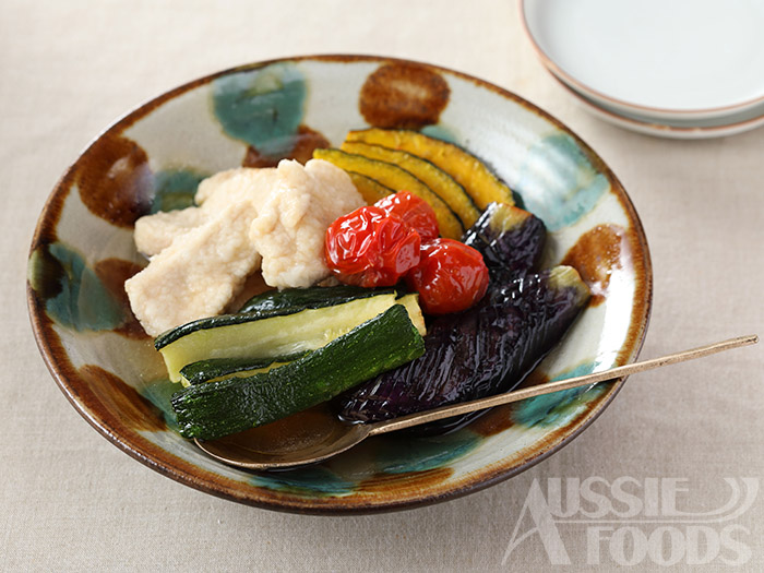 和食おもてなしレシピ_夏野菜と鶏肉の揚げ浸し