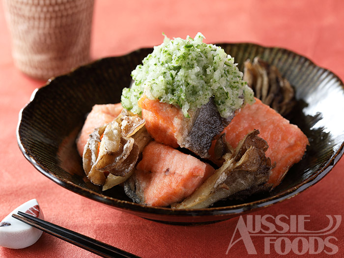 和食おもてなしレシピ_鮭と舞茸のおろし添え
