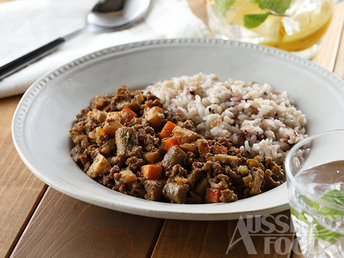 ごぼうレシピ_根菜キーマカレー