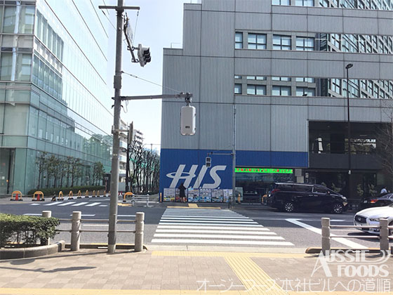 新宿駅からオージーフーズへの道順_横断歩道